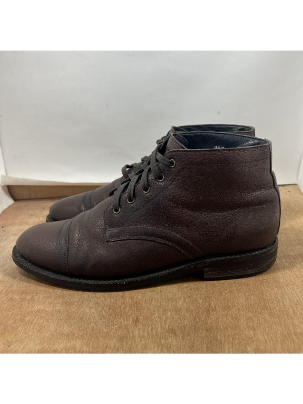 Thursday Boot Company Everyday Men Size 10.5 Brown Leather Lace Up USA